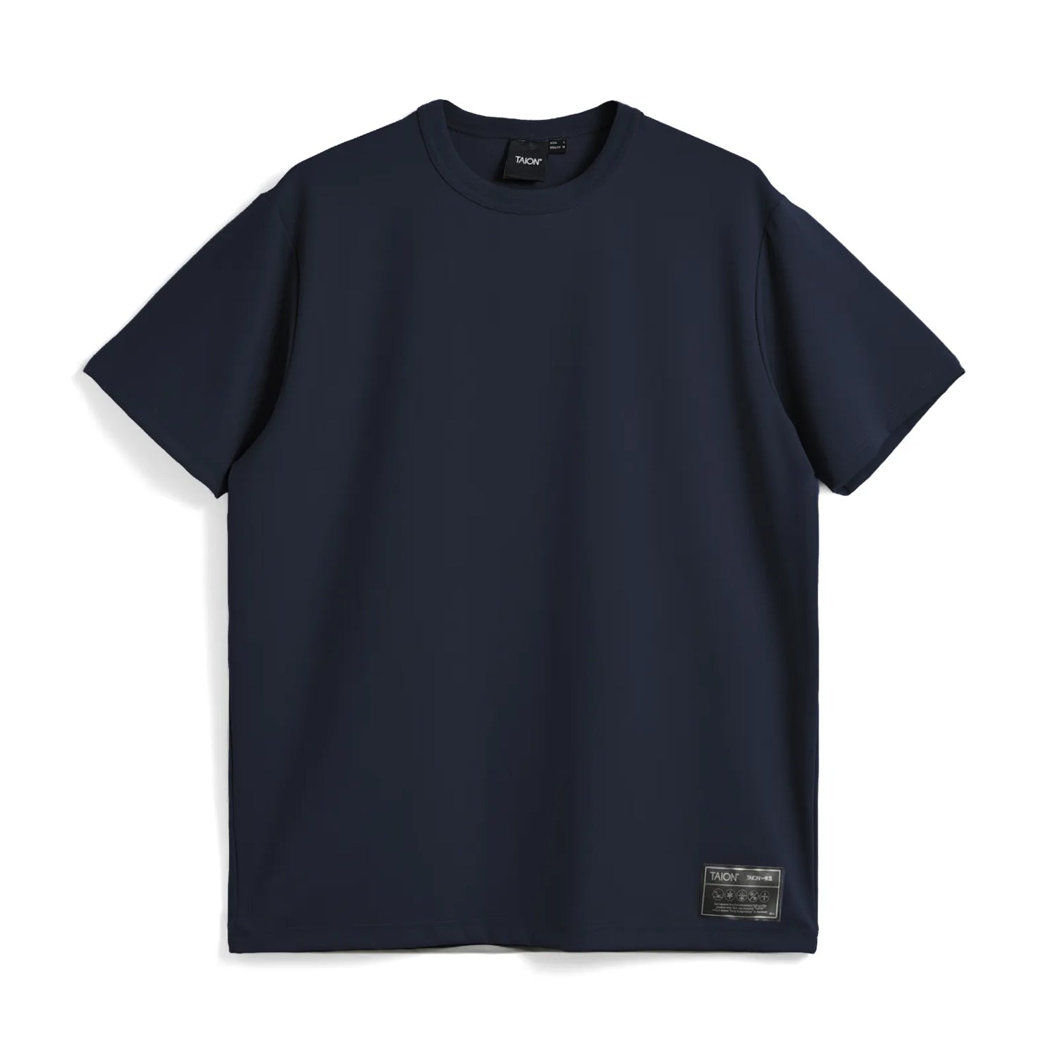 Taion M short sleeve Crew Tee Tops in Blue Color