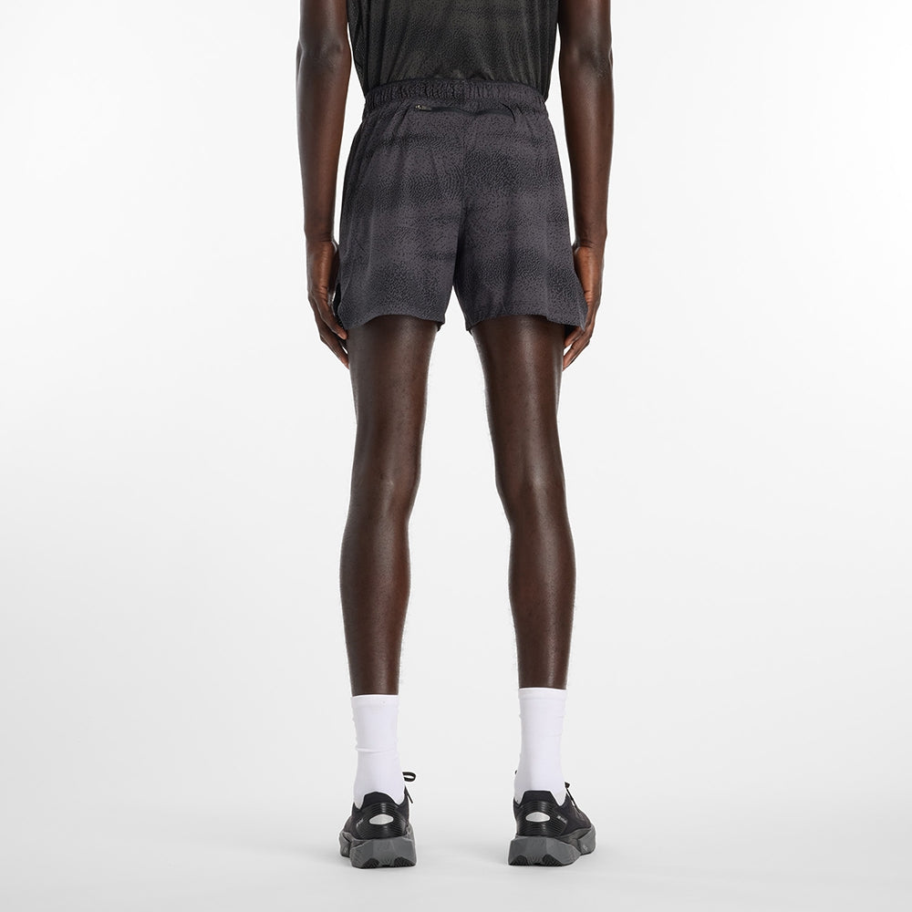 New Balance M Rc Printed Short 5In Shorts in Black Color