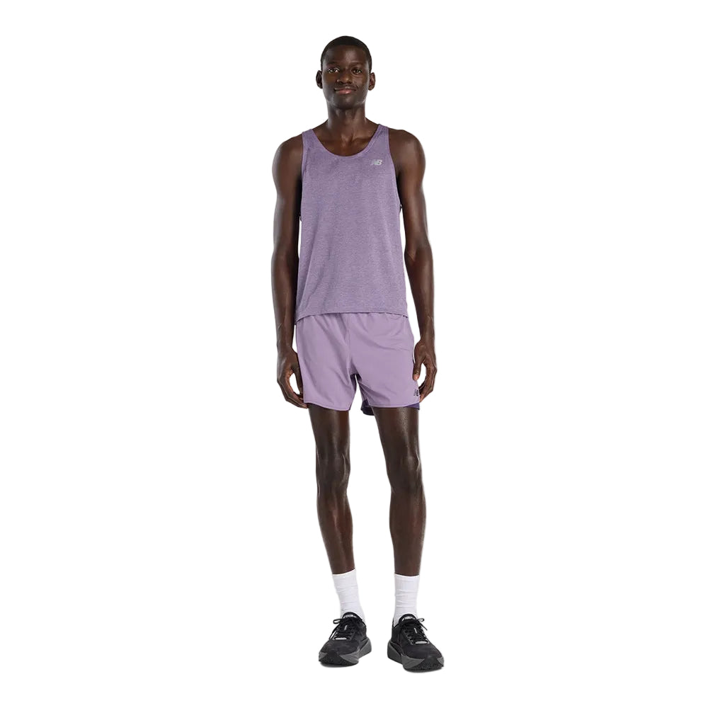 New Balance Athletics Singlet Tops in Purple Color