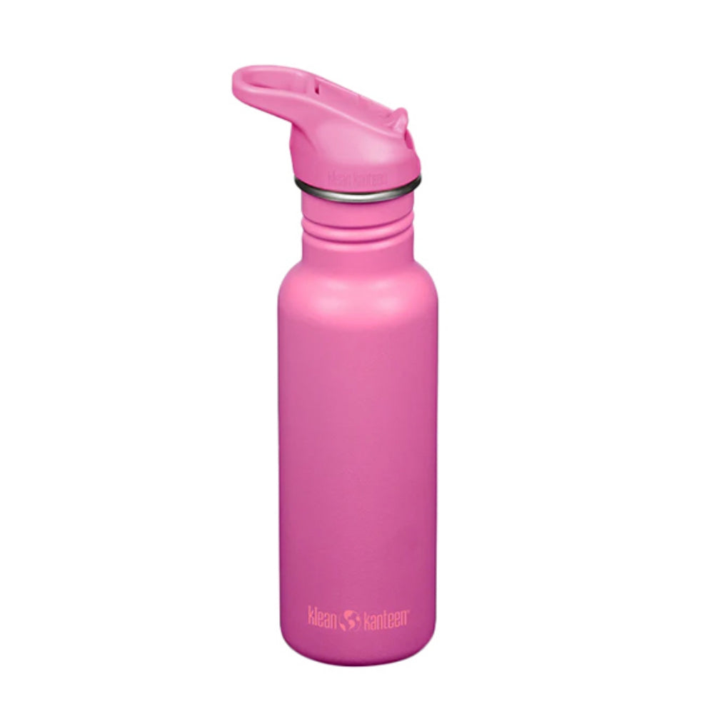 Klean Kanteen Classic 18Oz W/Flip Cap Water Bottles in Pink Color