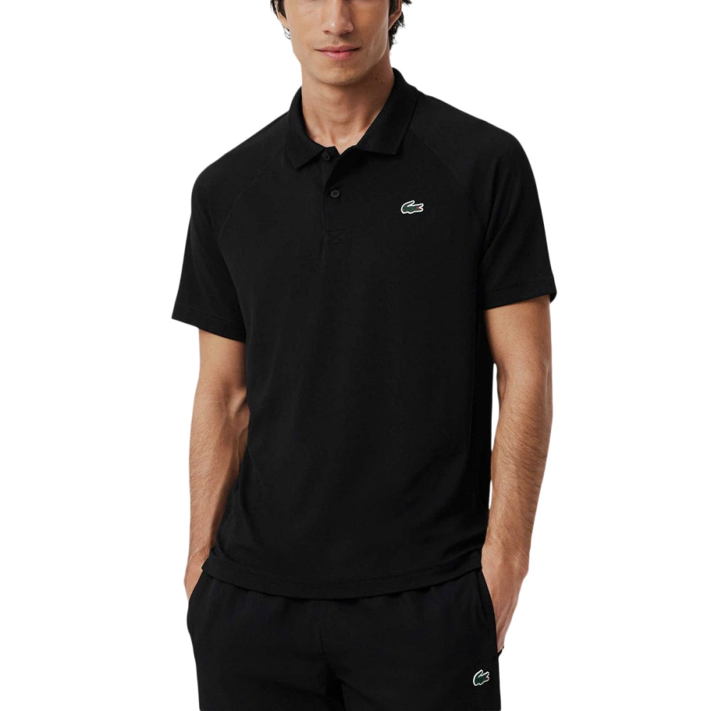 Lacoste Essentials Polo Tops in Black Color