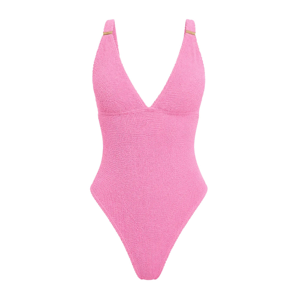 Love And Bikinis Paris 1 Size Swimsuits in Pink Color