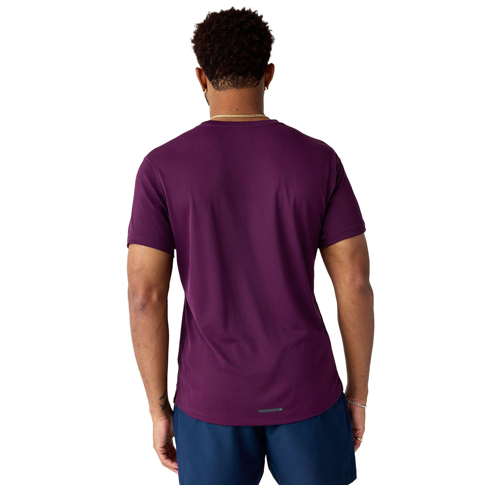 Brooks Dash Short Sleeve Tops in Purple Color