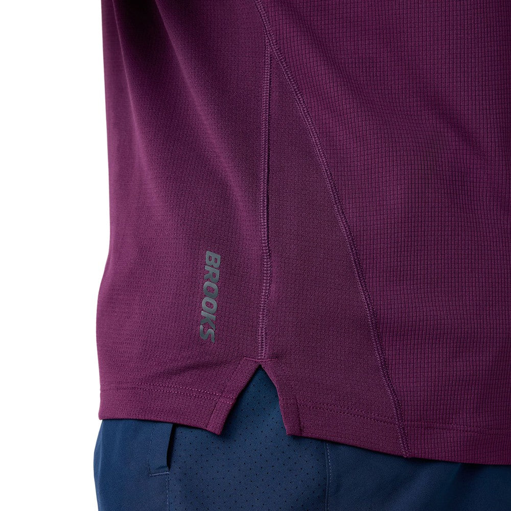 Brooks Dash Short Sleeve Tops in Purple Color