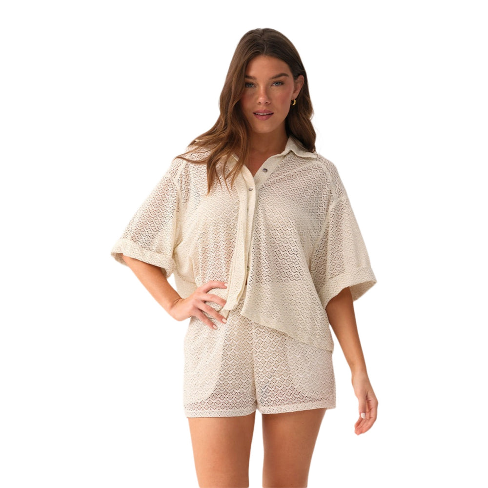 Pq Swim Biscotti Drew Short in White Color