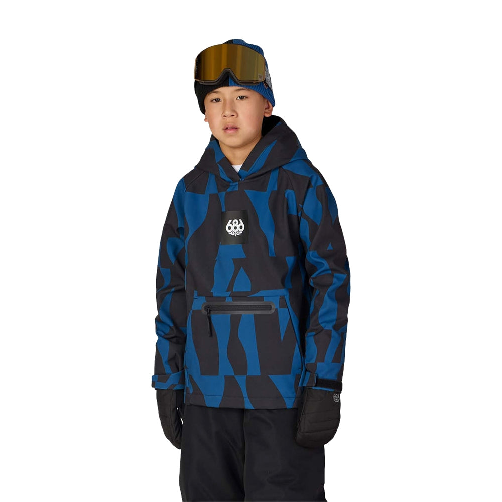 686 Outerwear Kids Waterproof Hody Pullover in Multi Color