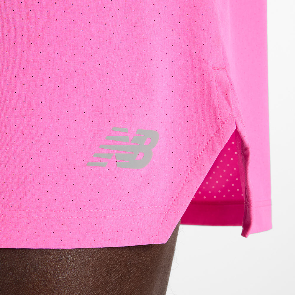 New Balance Rc Short 5 Shorts in Pink Color