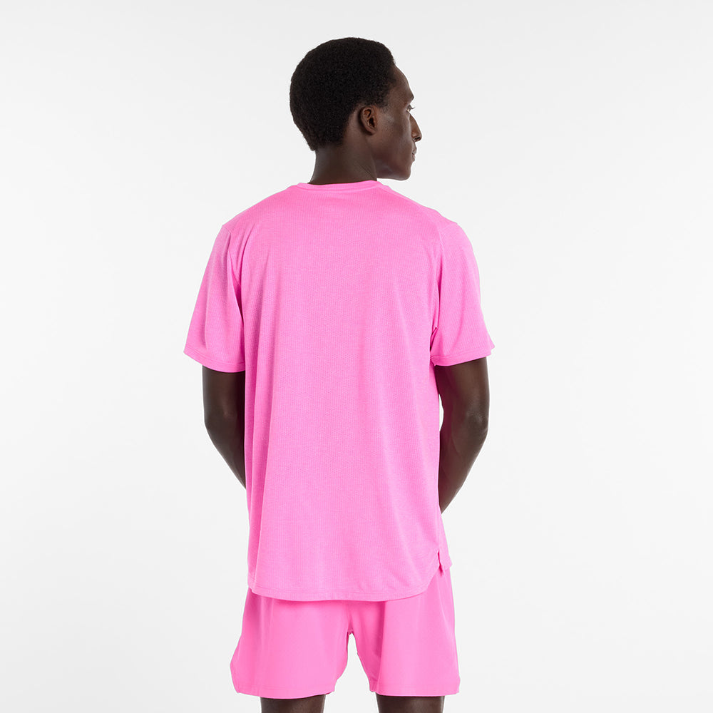New Balance M Athletics Tshirt Tops in Pink Color