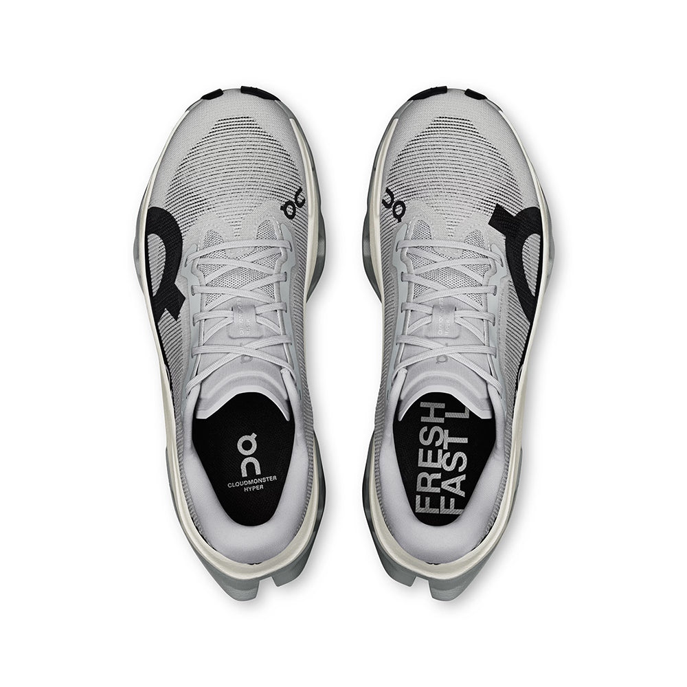 On W Cloudmonster 3 Hyper Running Shoes in White Color