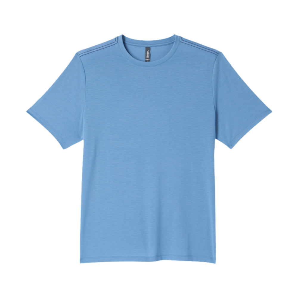 Vuori Current Tech Tee Tops in Blue Color