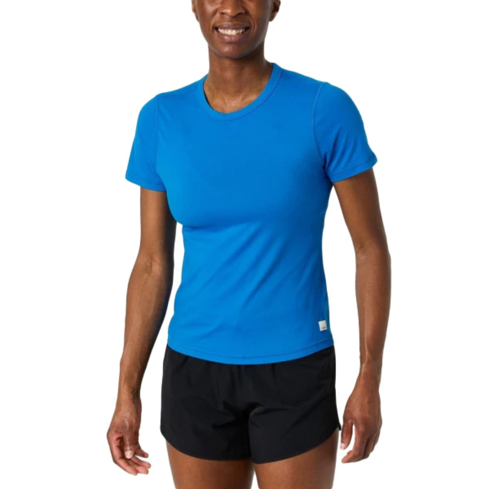 Vuori short sleeve Lux Tee Tops in Blue Color