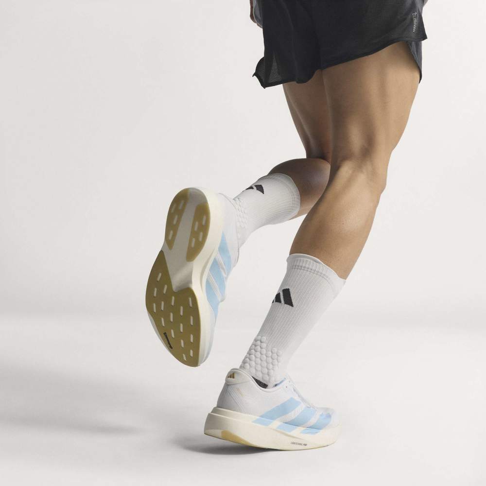 Adidas Adizero Evo SL Woven Arg Running Shoes in White Color
