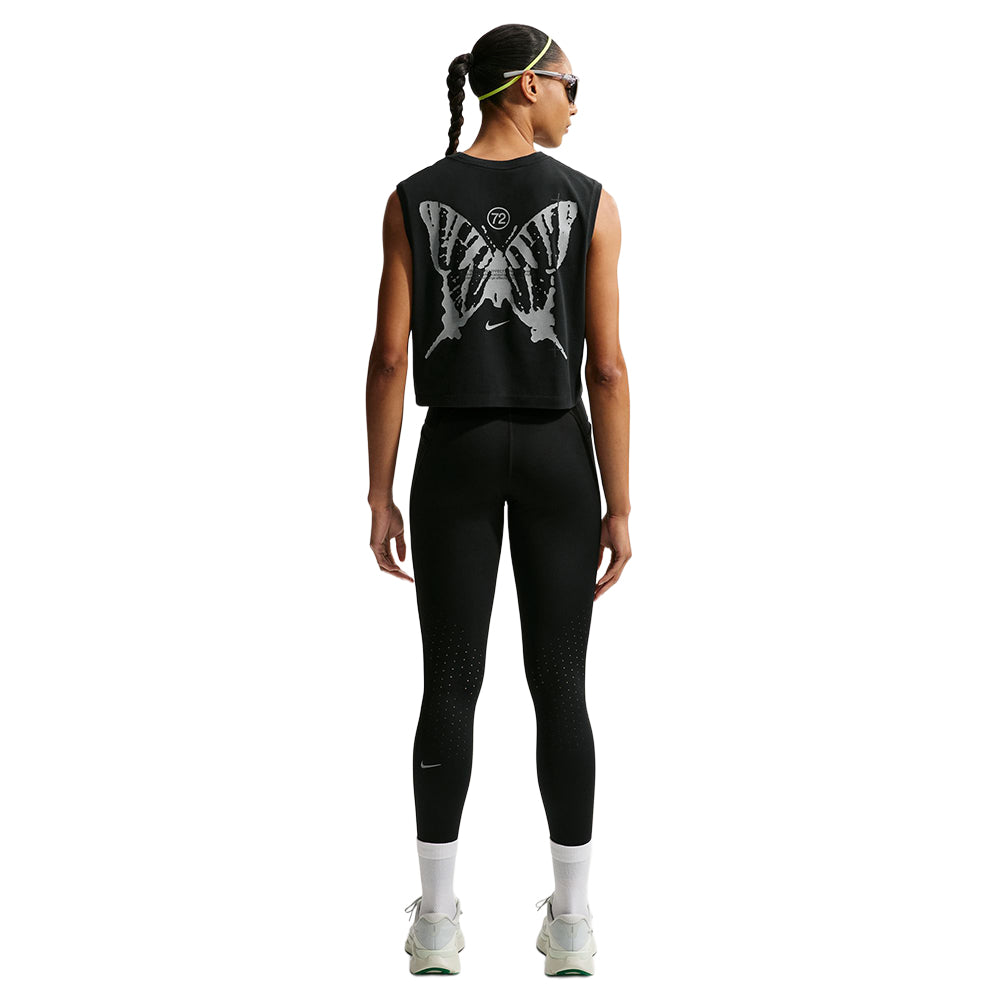 Nike W Swift Butterfly Slvls Tops in Black Color