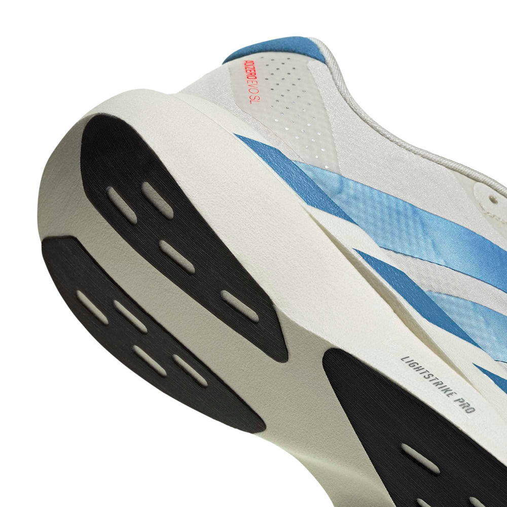 Adidas W Adizero Evo SL Woven Running Shoes in White Color