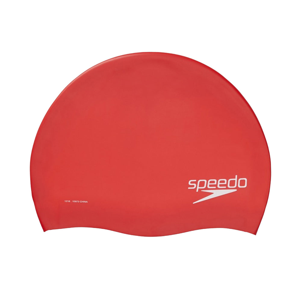 Speedo Silicone Cap Swimming Caps in Red Color