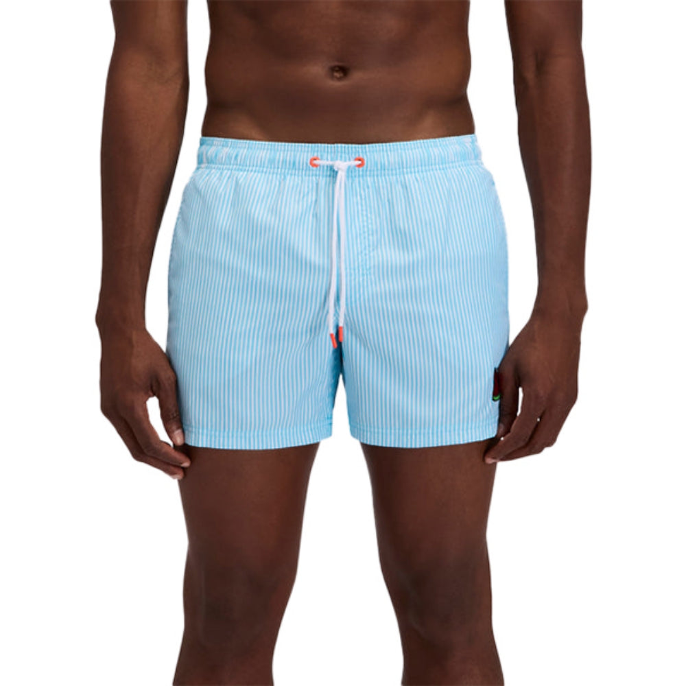 Sundek 14 Elastic Waist Swimsuits in Blue Color