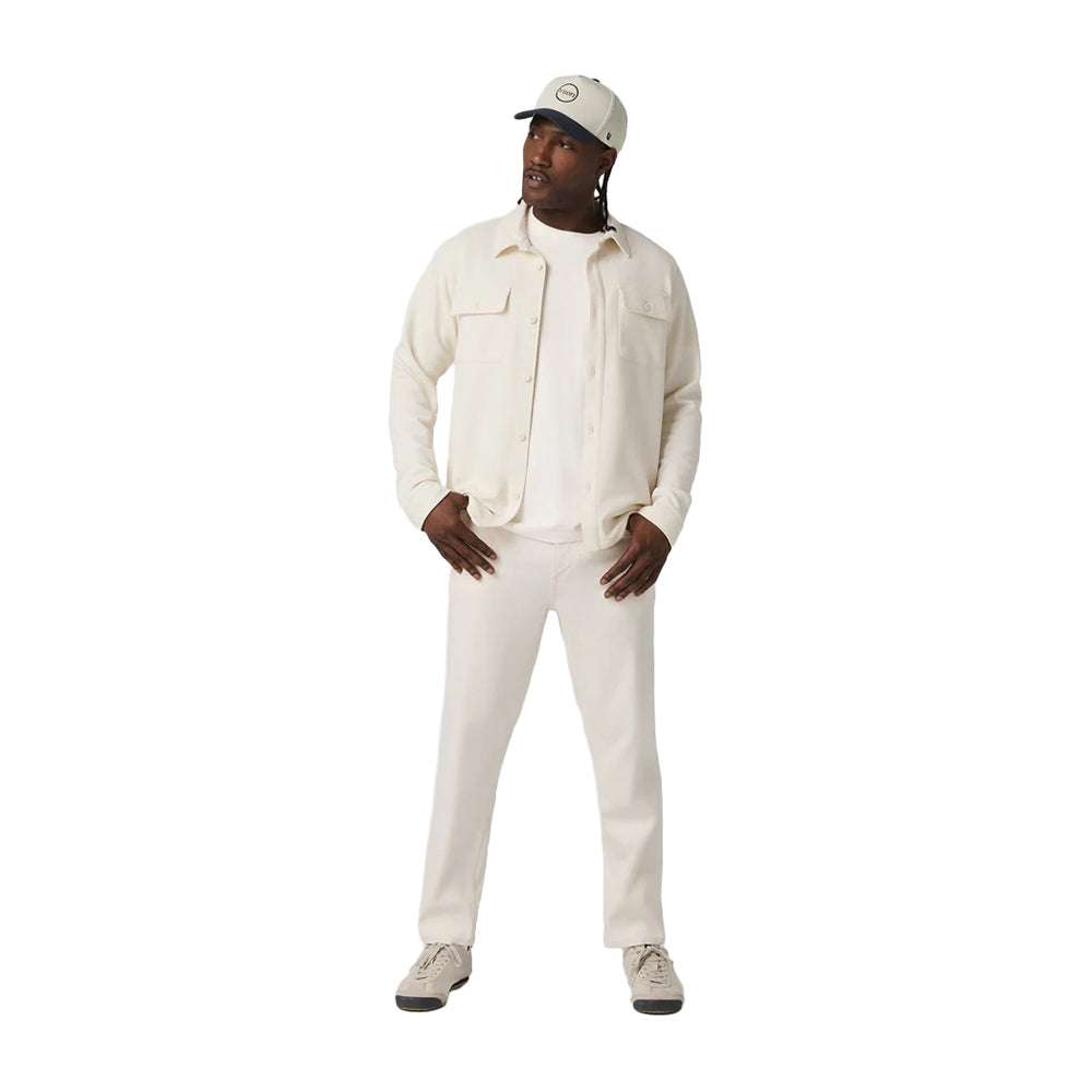 Vuori Waffle Shrirt Jkt Tops in White Color