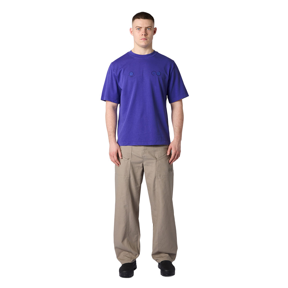 Purple Mountain Observatory Globe short sleeve Tee Tops in Purple Color