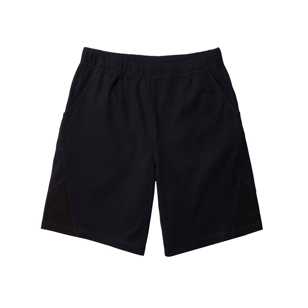 Purple Mountain Observatory Waffle Short in Black Color