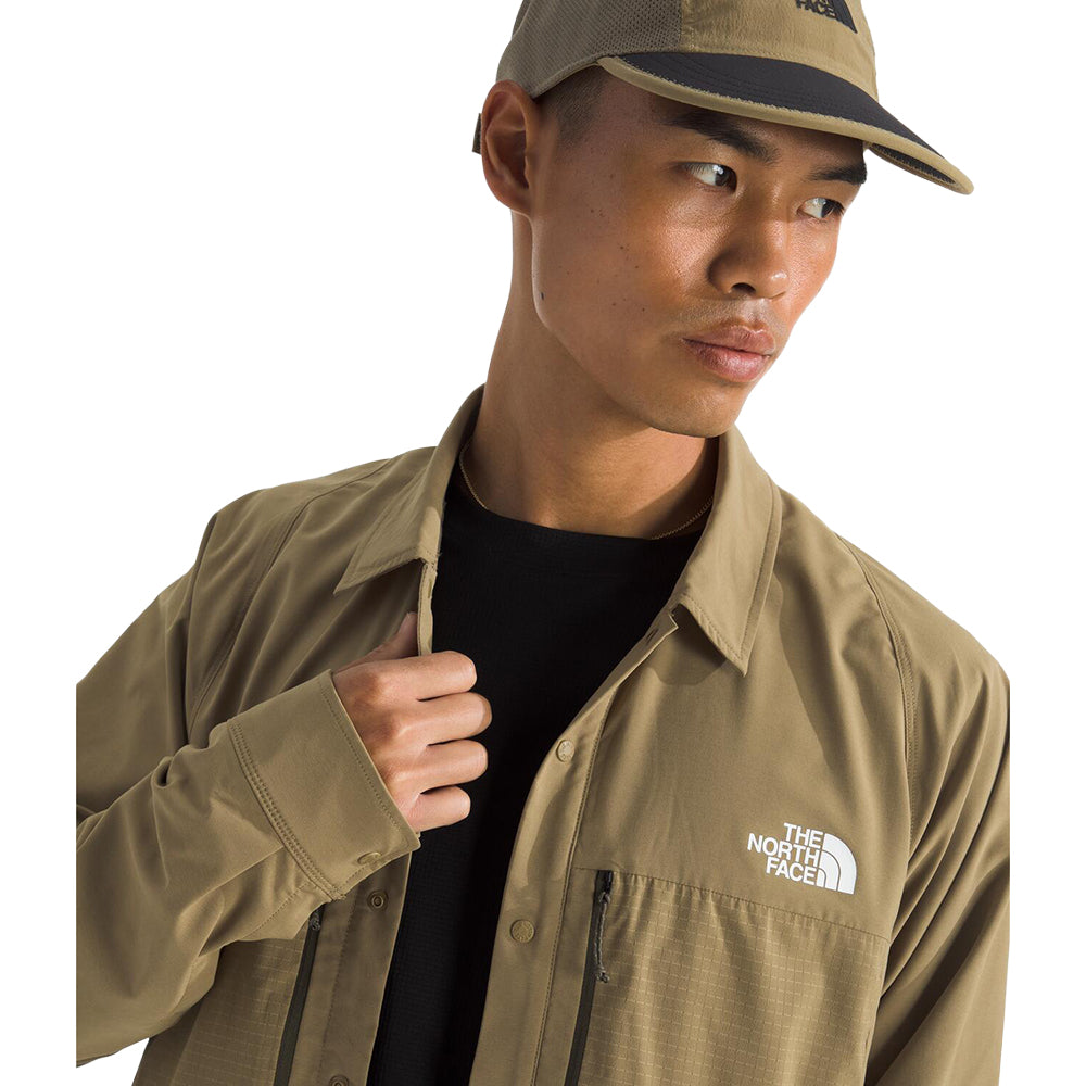 The North Face Mens Trail Lightrange L Tops in Brown Color