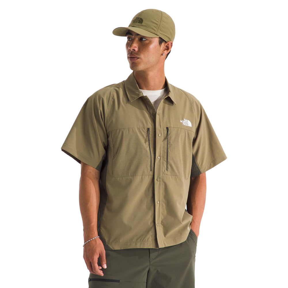 The North Face Mens Trail Lightrange S Tops in Brown Color