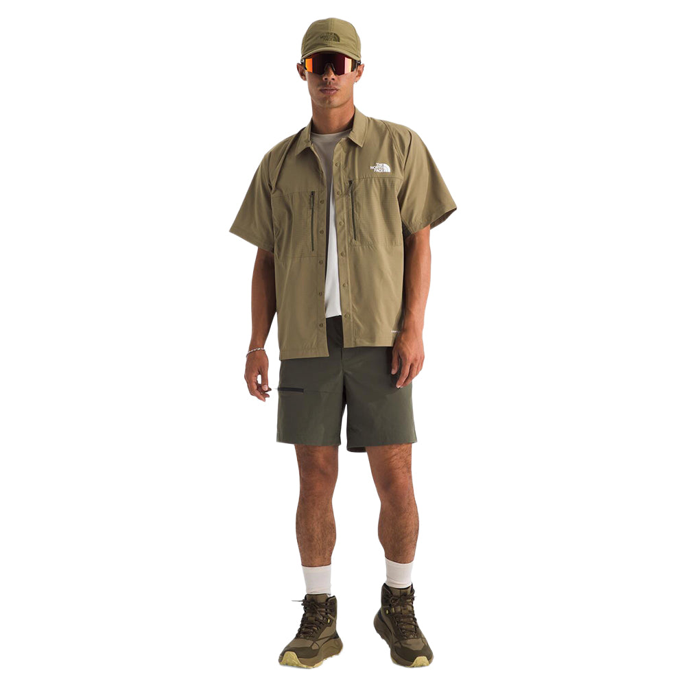 The North Face Mens Trail Lightrange S Tops in Brown Color