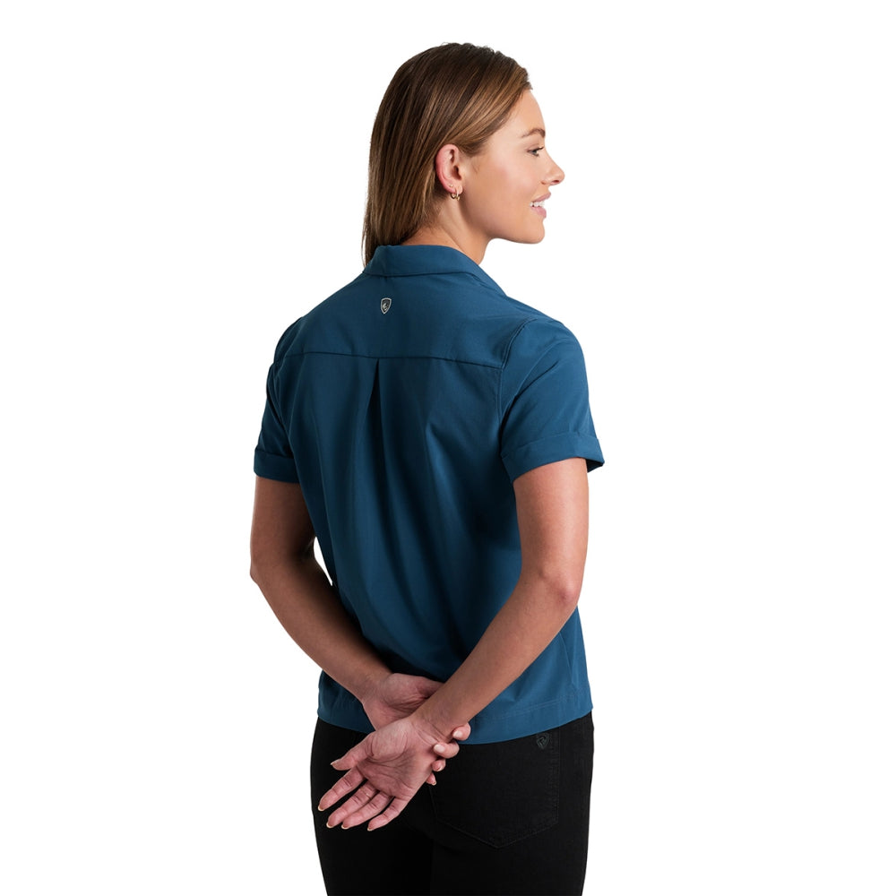 Kuhl Vantage Travler short sleeve Tops in Blue Color