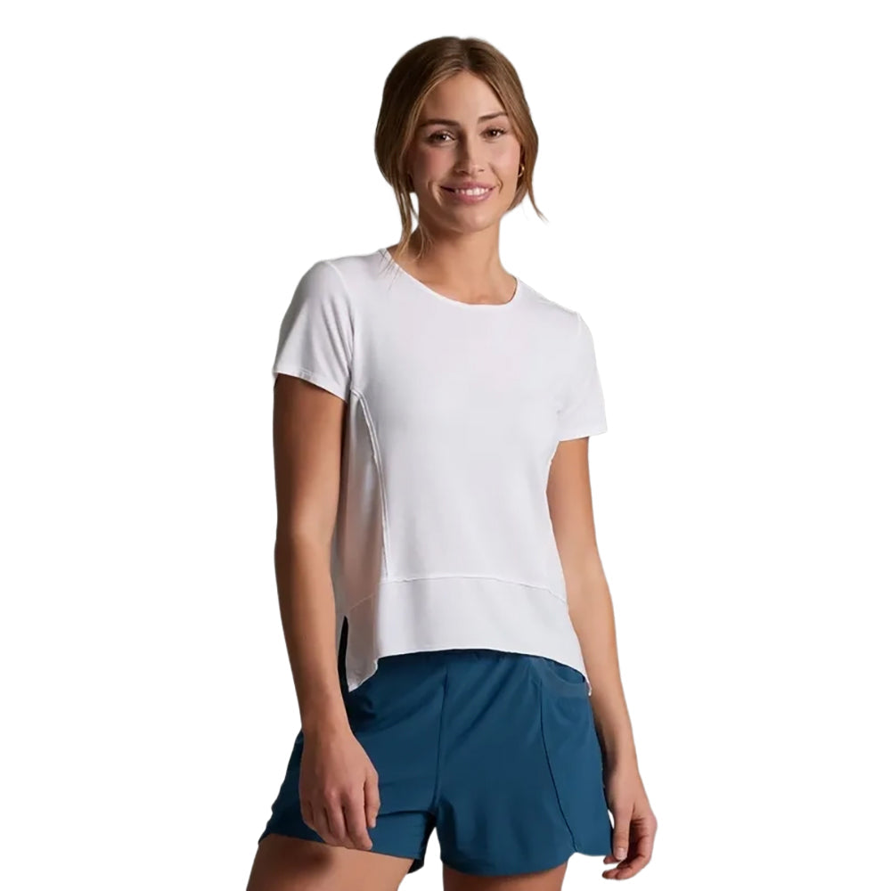 S/S FREE FLO TEE | WHITE