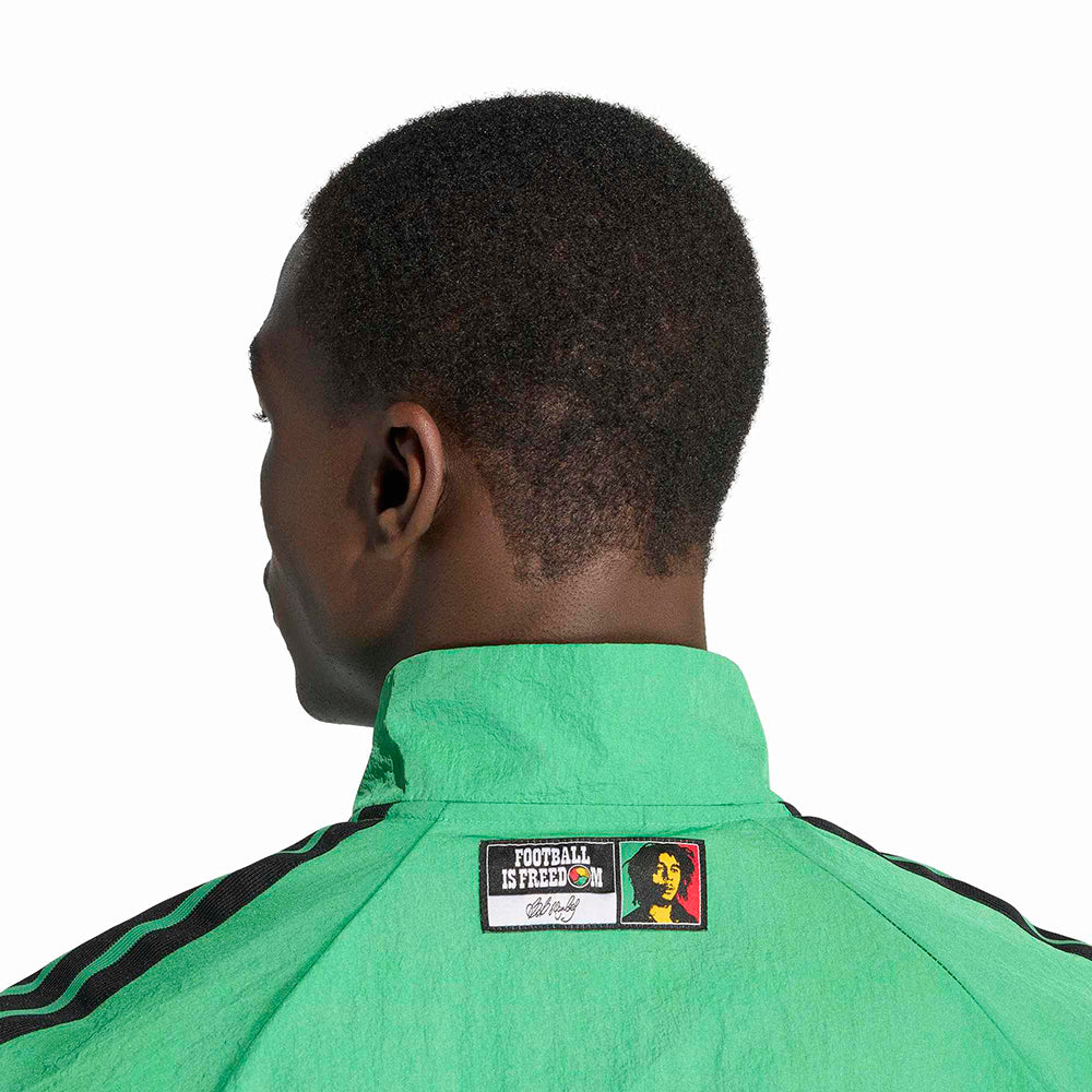 Adidas Jamaica Anthem Jkt Fan Apparel in Green Color