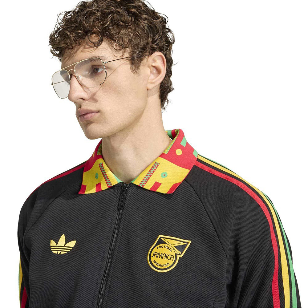 Adidas Jamaica away Oc Jkt Fan Apparel in Black Color