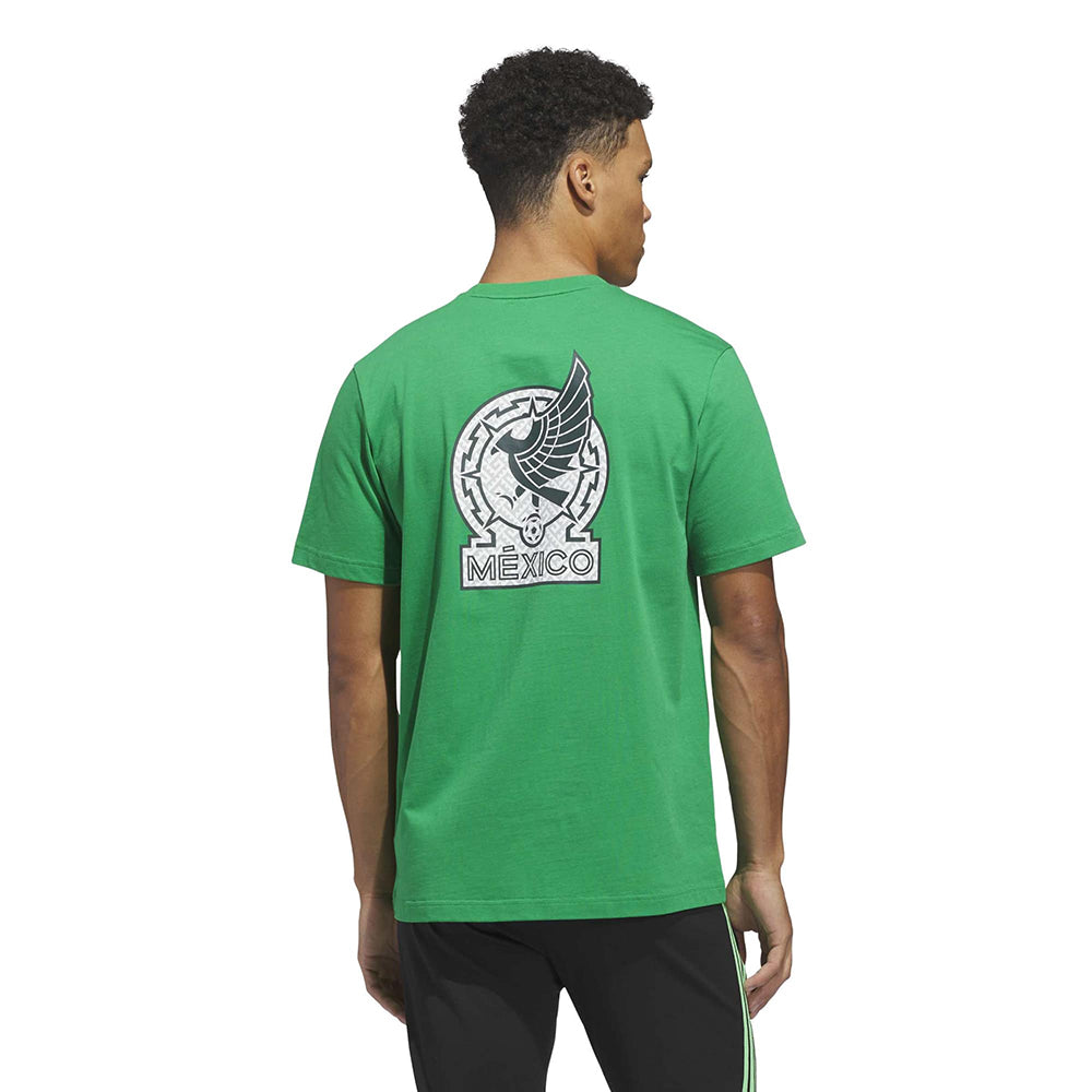 Adidas Mexico Wc26 T Fan Apparel in Green Color