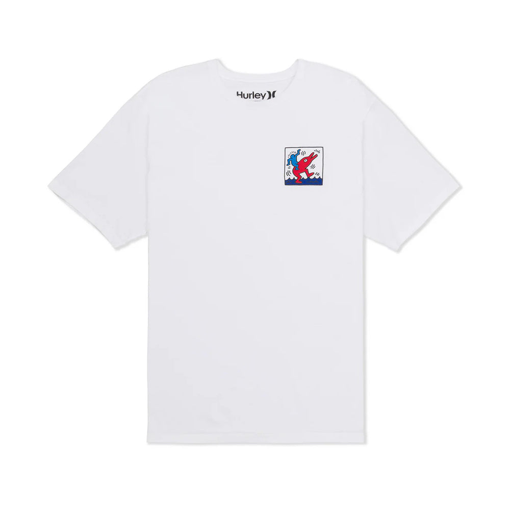 Hurley Kh Dolphin Ride short sleeve Tee Tops in Blue Color