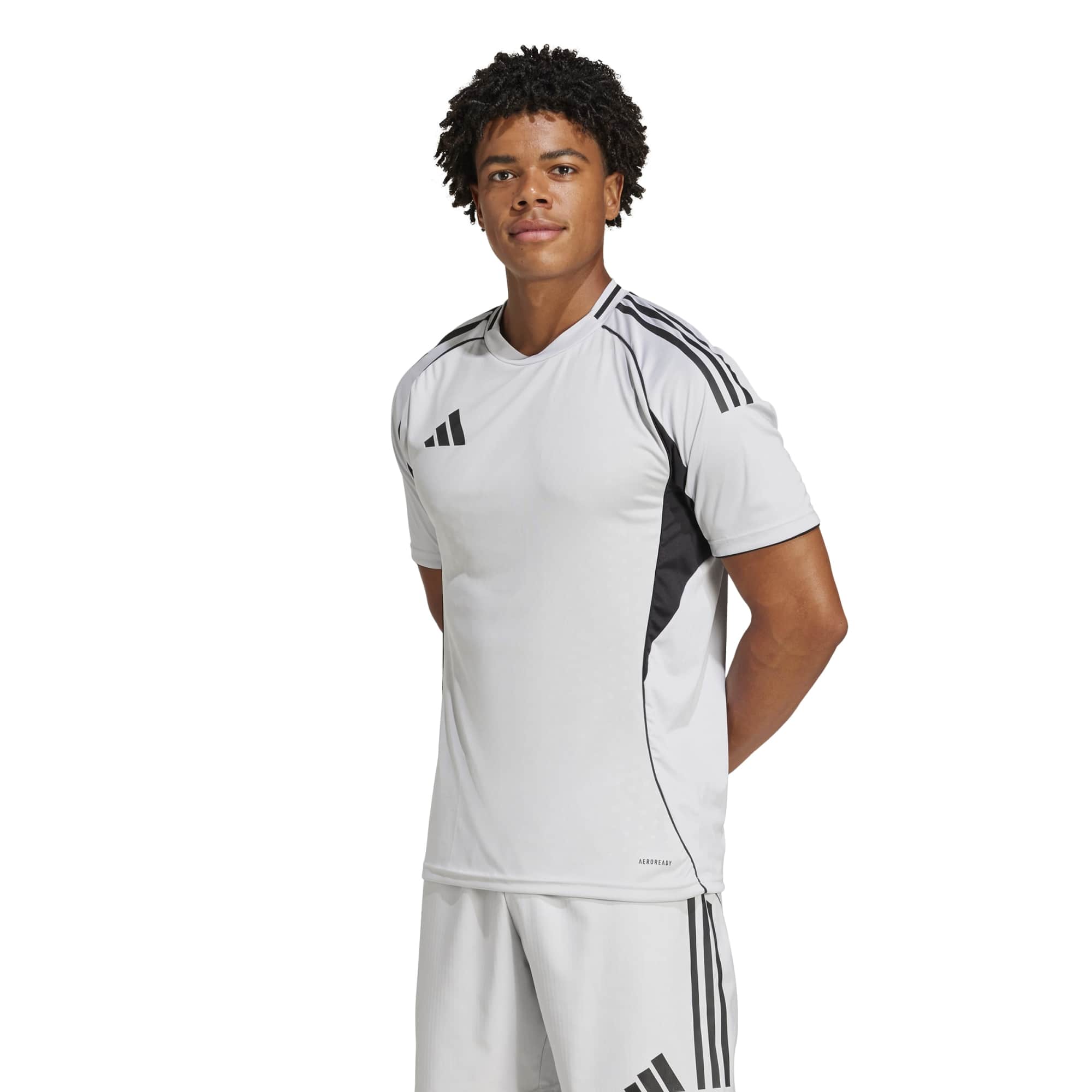 Adidas Tiro25 Jersey Tops in Grey Color