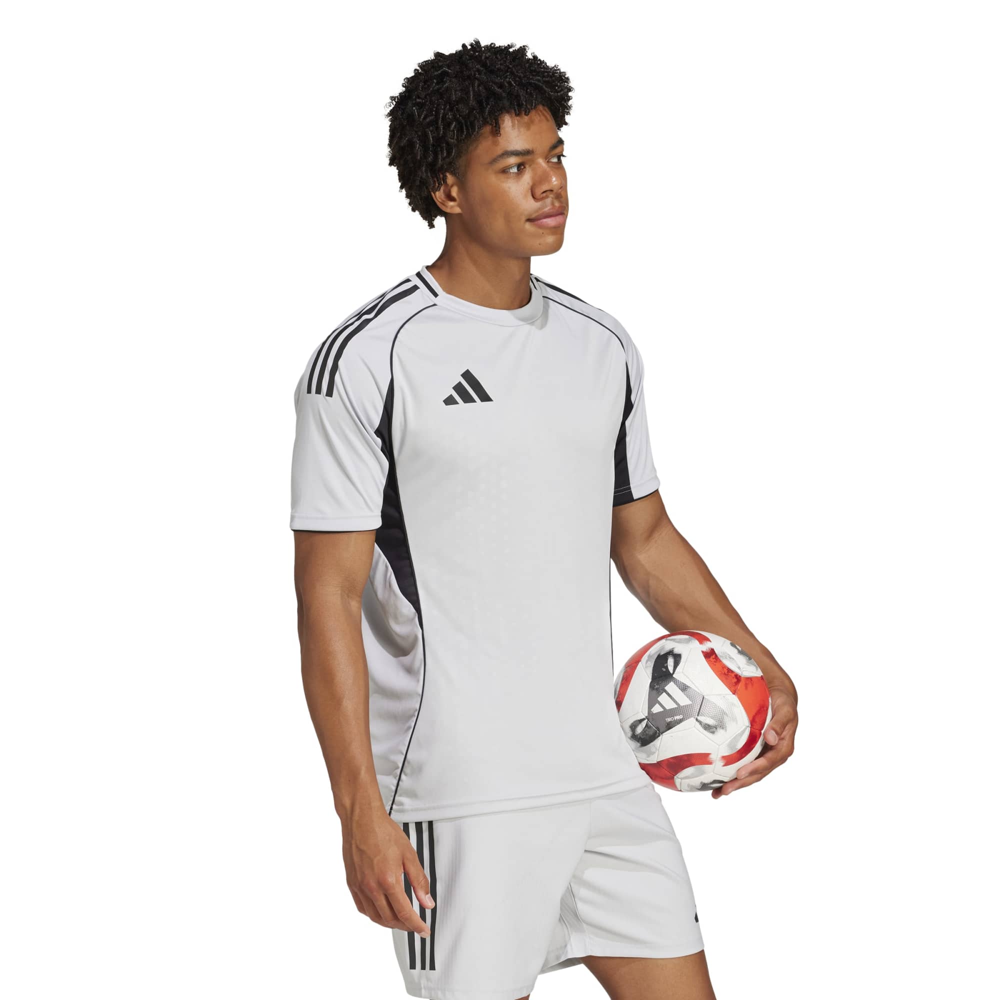 Adidas Tiro25 Jersey Tops in Grey Color