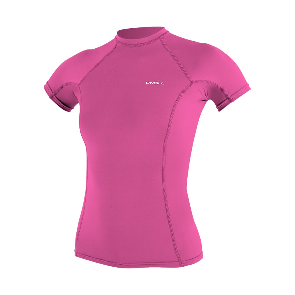 W S/S RASH GUARD SLOGO | 173-FOXPNK