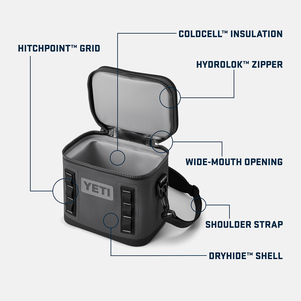 Yeti Hopper Flip 8 Cooler in Grey Color