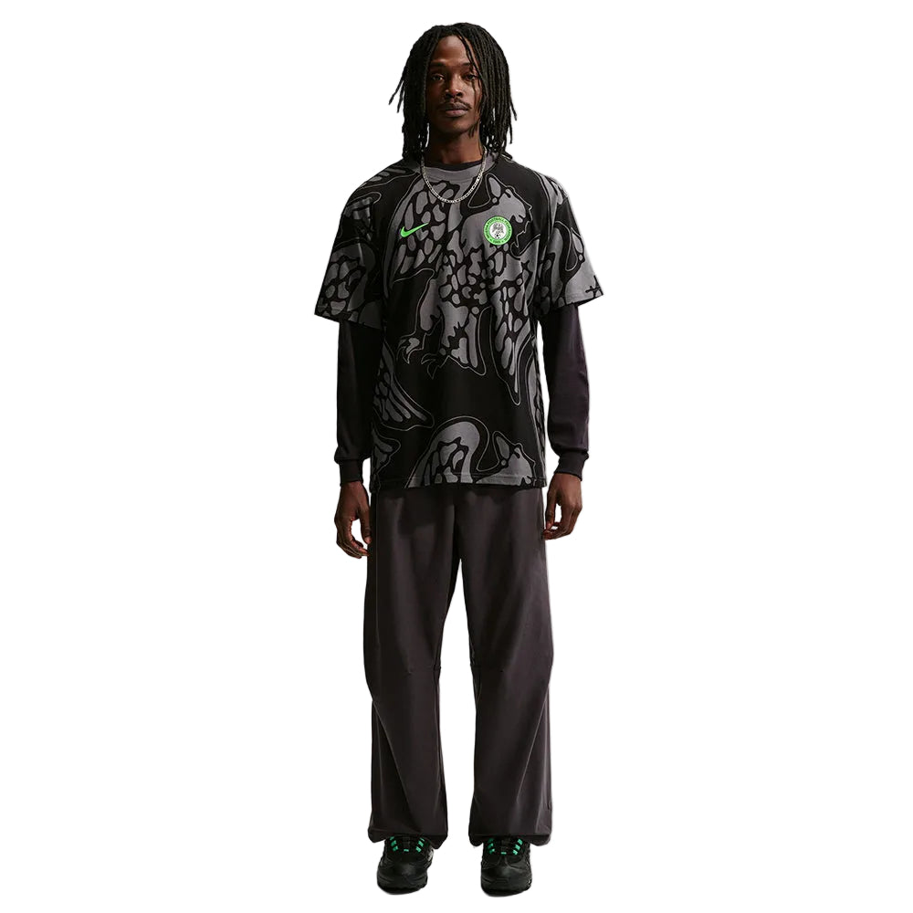 Nike Nigeria Soccer T Fan Apparel in Grey Color