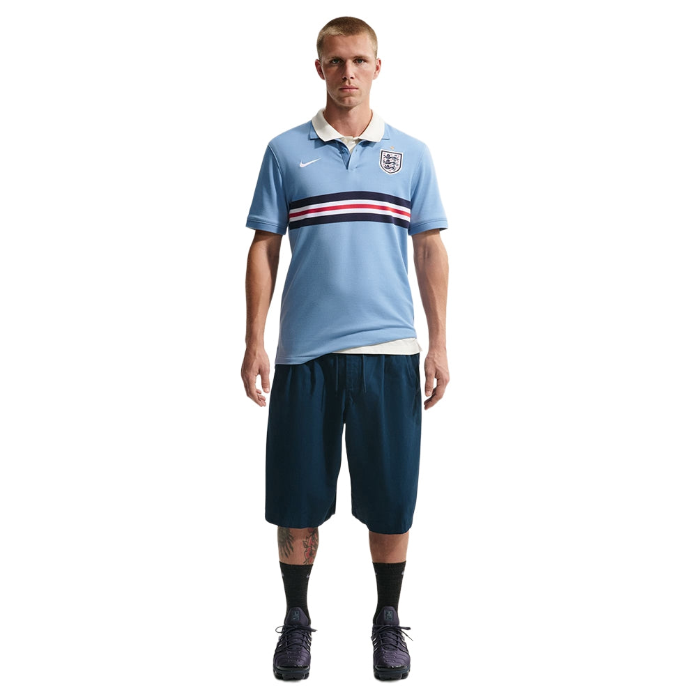 Nike England Polo Fan Apparel in Blue Color
