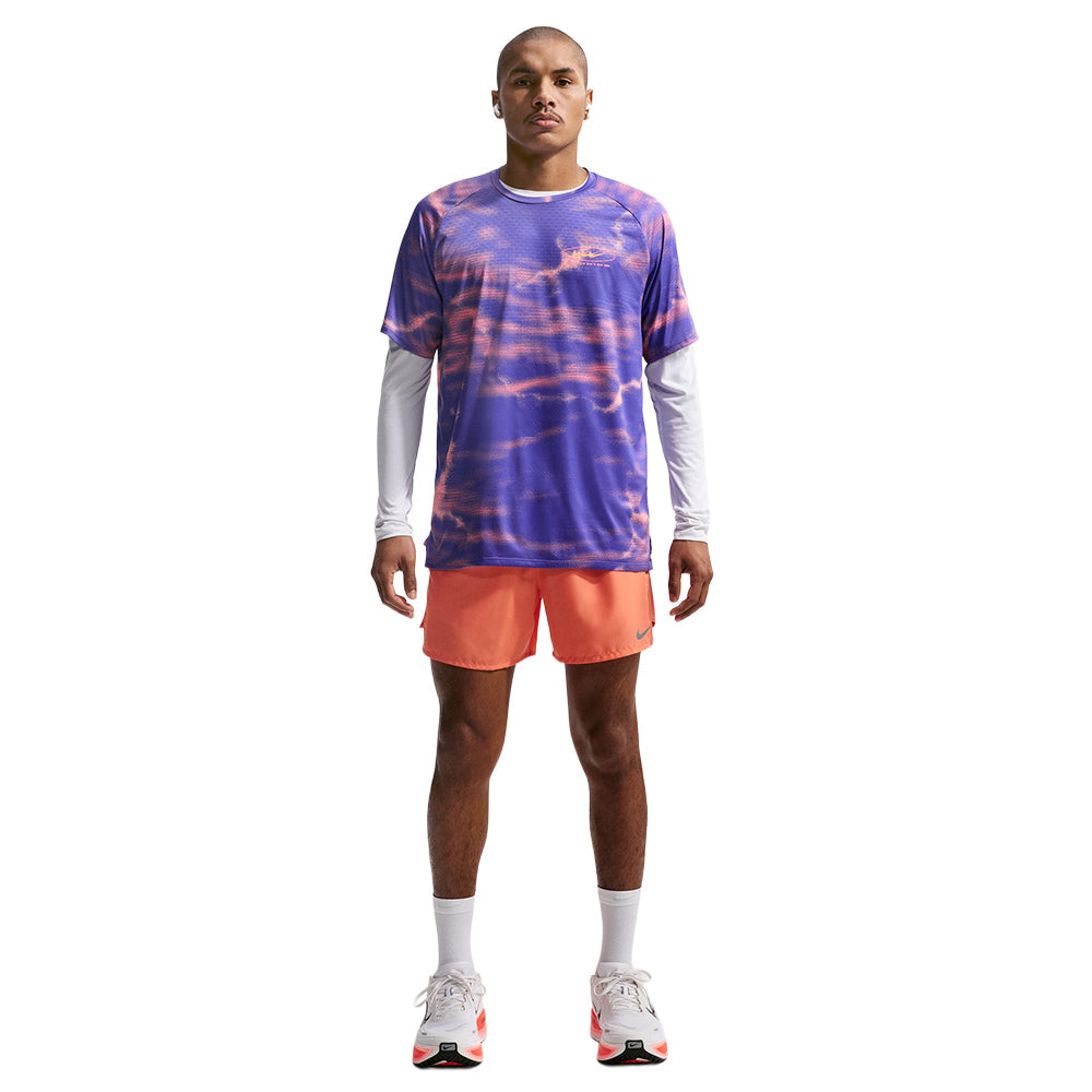 Nike M Df Adv Stride short sleeve Top in Multi Color