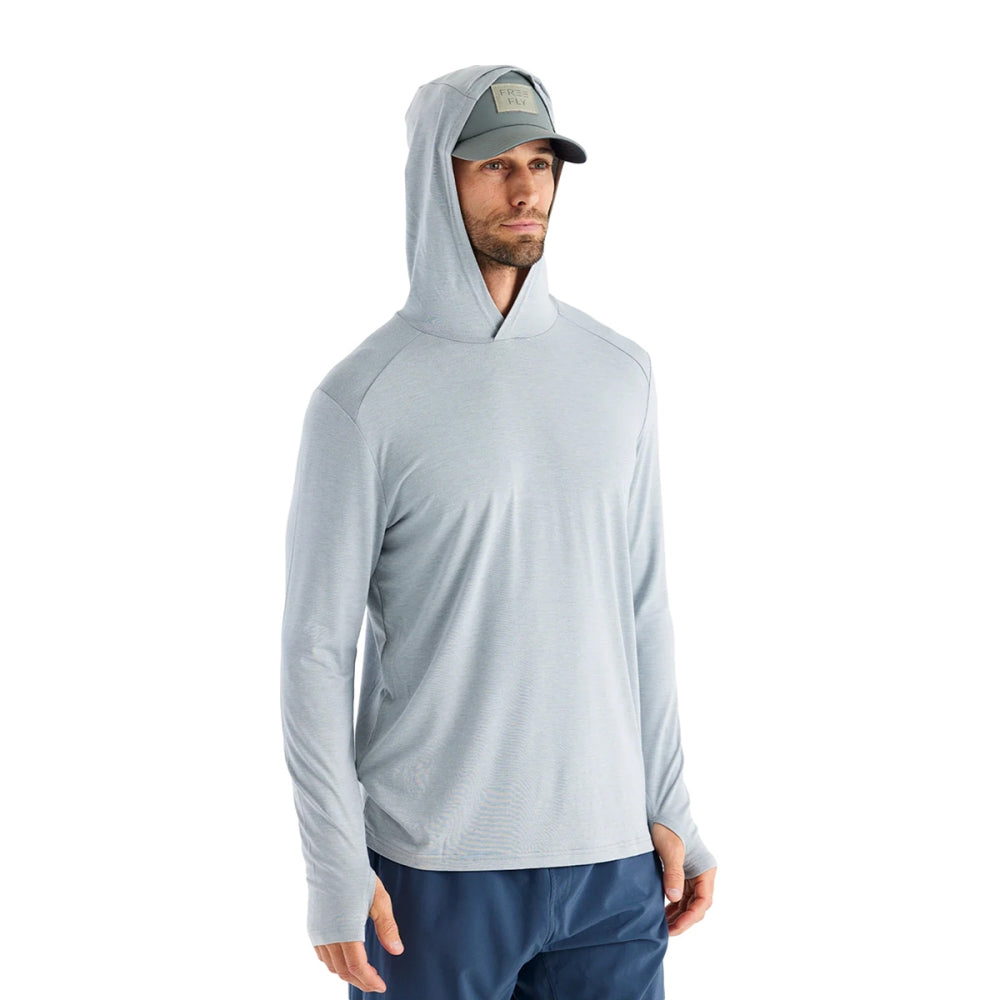 Free Fly Mens Bamboo Shade Pullover in Grey Color