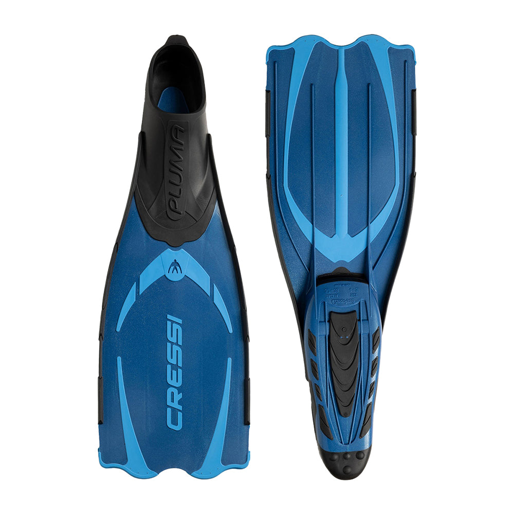 Cressi Pluma Fins Scuba Equipment in Blue Color