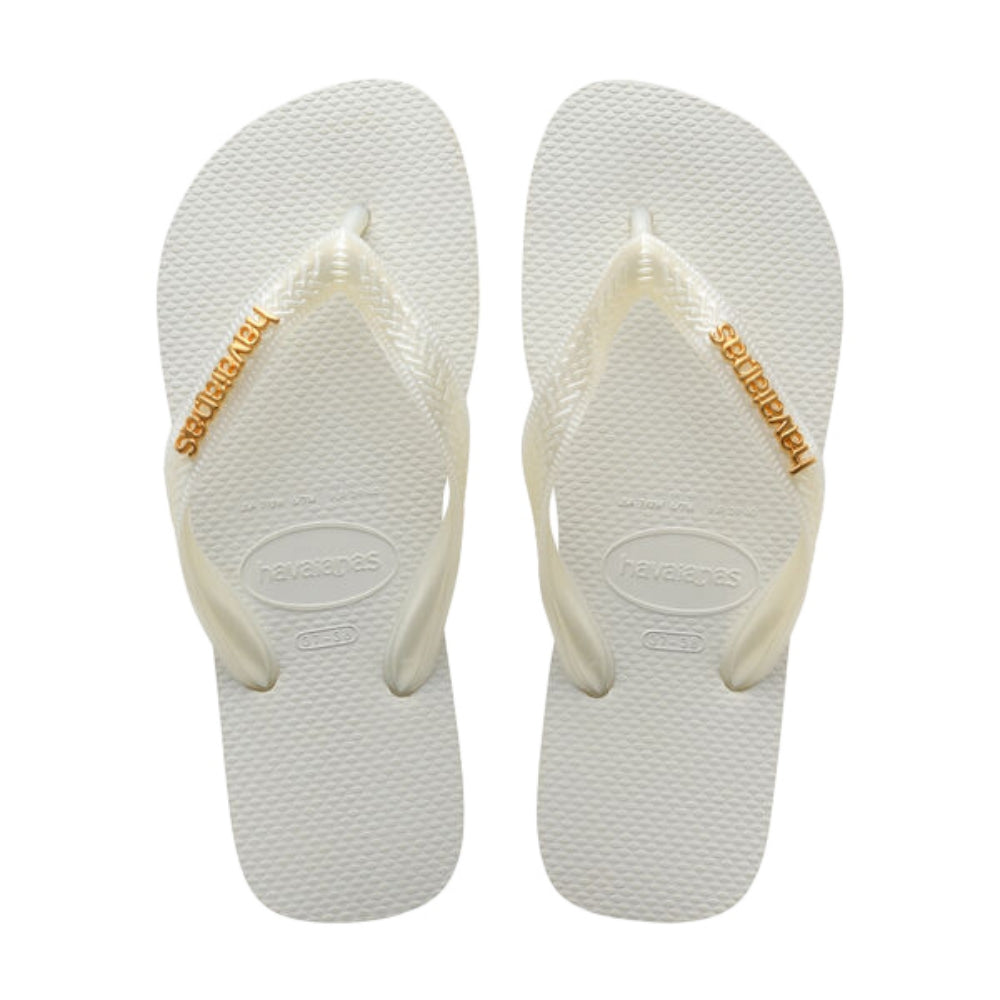 TOP LOGO METALLIC | WHITE