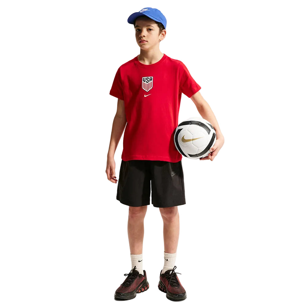 Nike Usmnt Soccer Tee Fan Apparel in Red Color