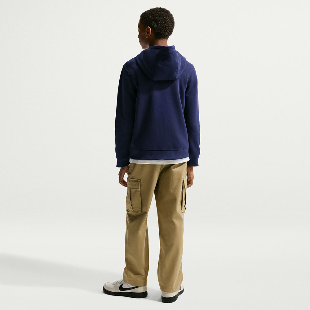 Nike Fff Pu Hoodie Fan Apparel in Blue Color