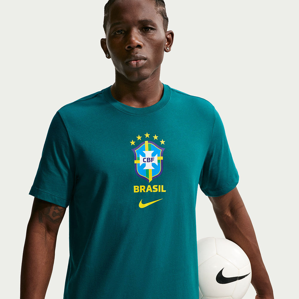 BRAZIL SOCCER TEE | 381-TEAL