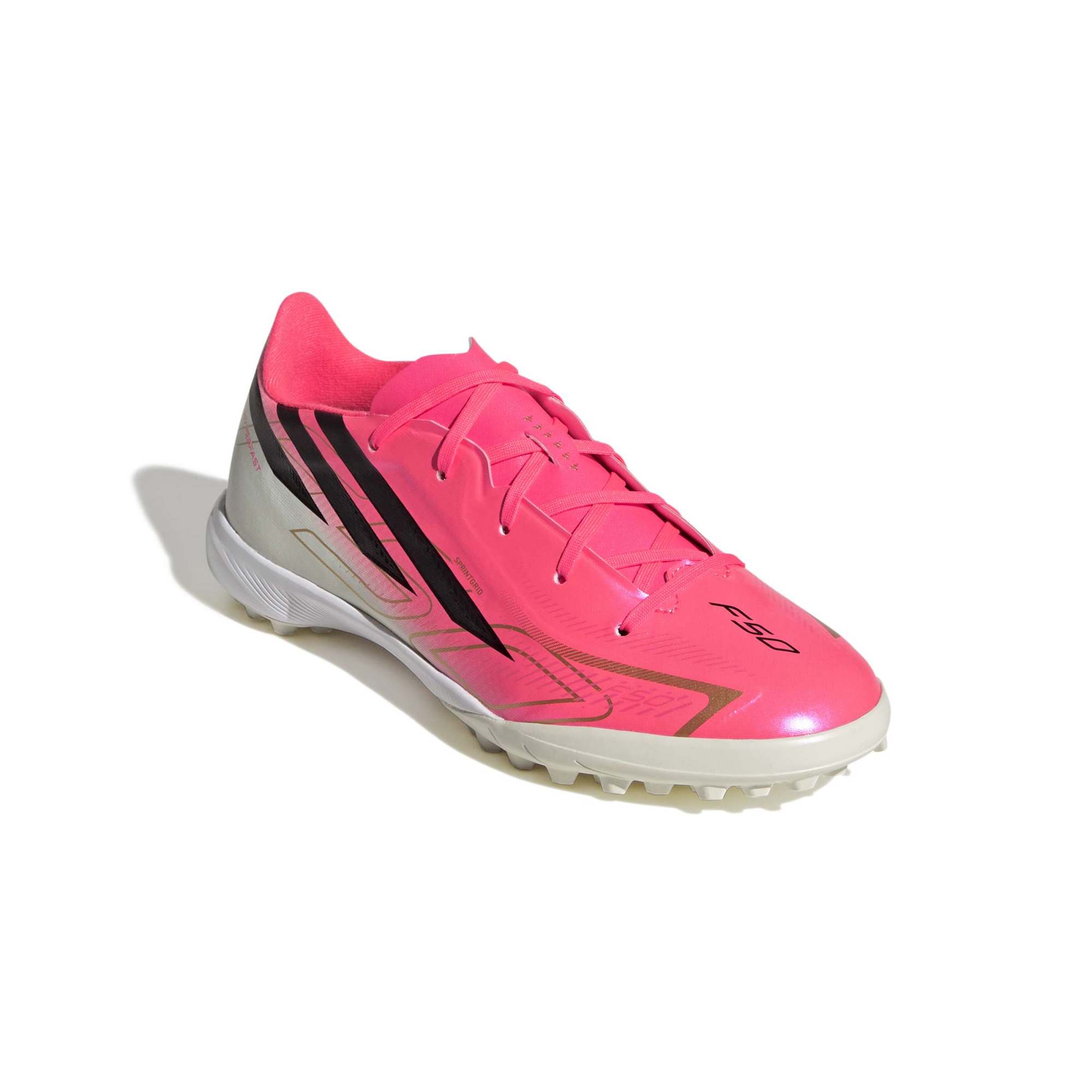 Adidas F50 Hyperfast League TF Turf Cleats in Red Color