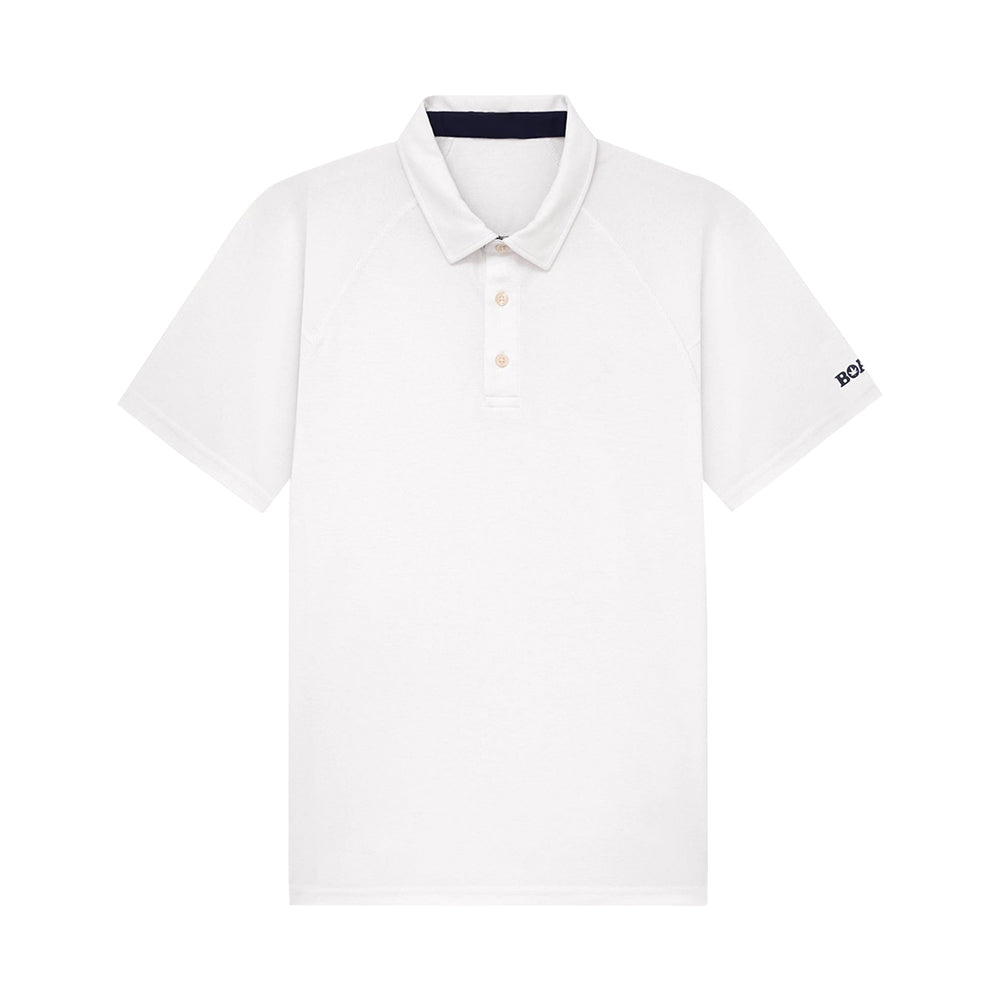 Boast Raglan 2.0 Polo Tops in White Color