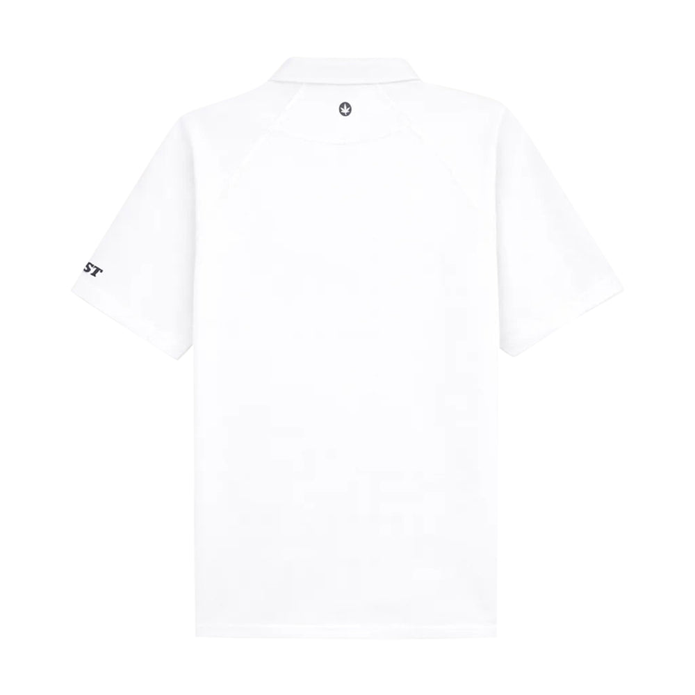Boast Raglan 2.0 Polo Tops in White Color