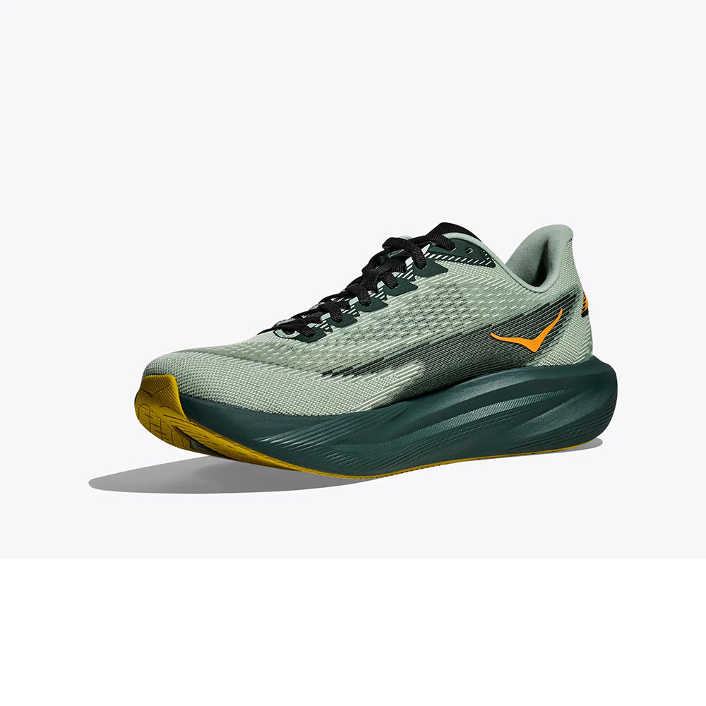 Hoka M Mach 7 Running Shoes in Green Color