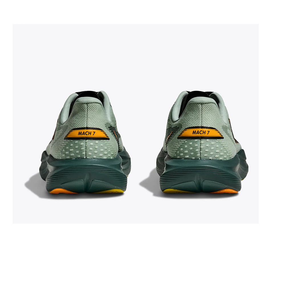 Hoka M Mach 7 Running Shoes in Green Color